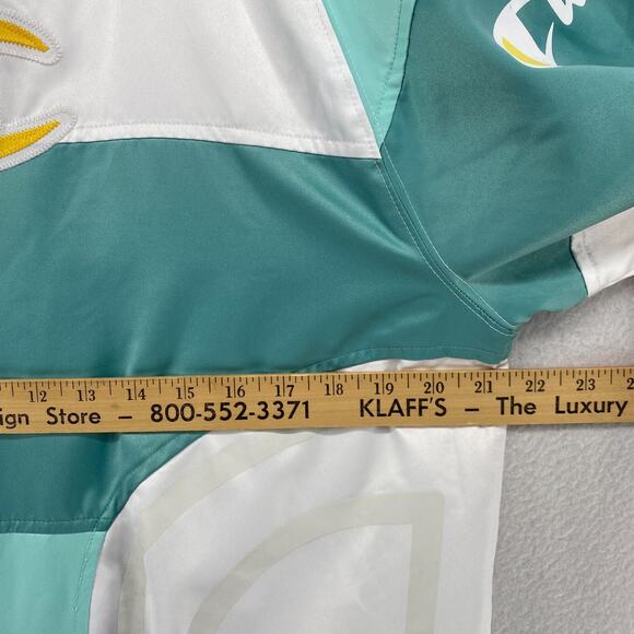 CHAMPION Jacket Mens S Big C Windbreaker Colorblock Reflective Pullover Green - Picture 13 of 15